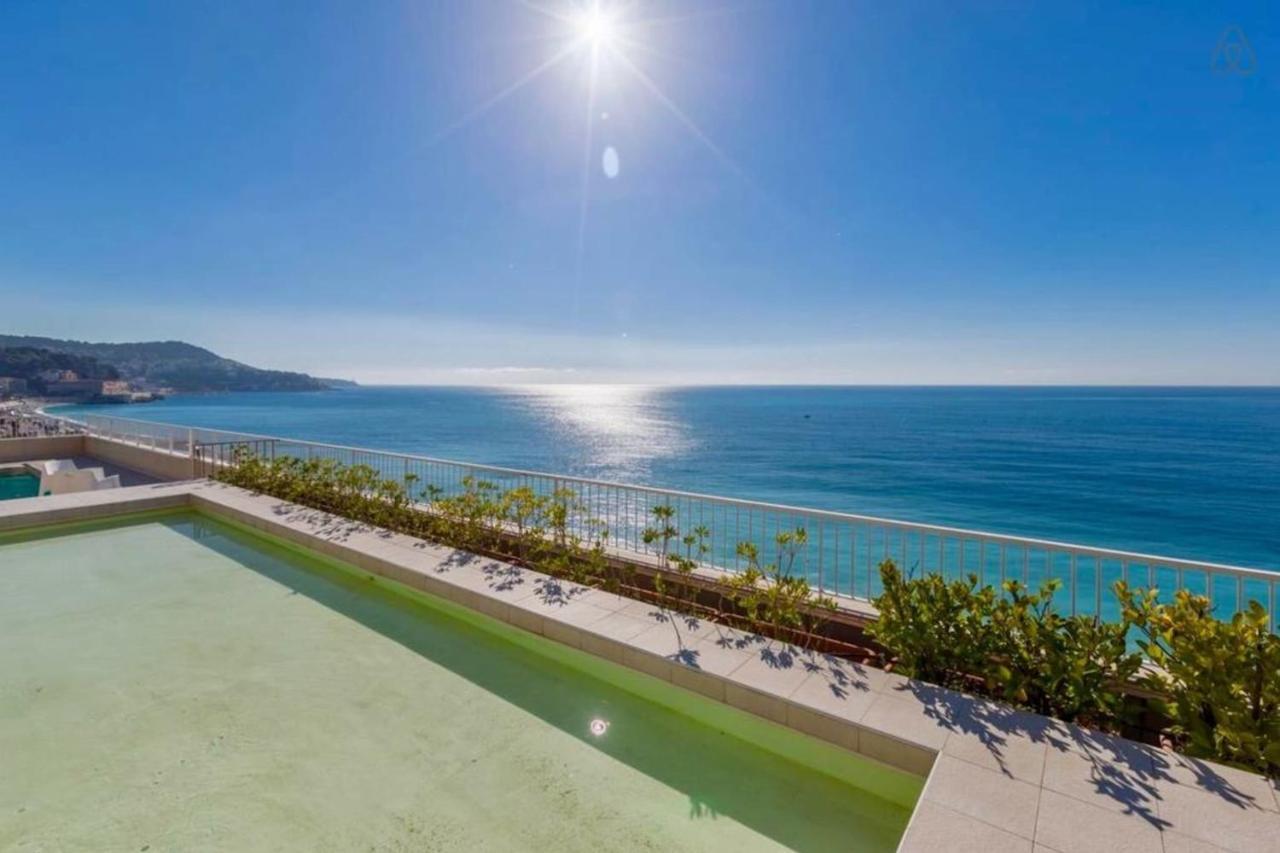 Royal Promenade Pool Terrace With Sea View Apartment Nice Exterior photo